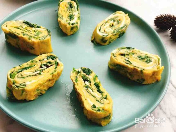 菠菜蛋烧的做法