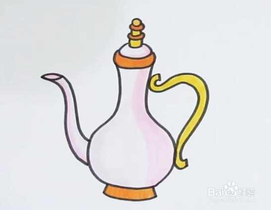 古代酒壶简笔画李白图片