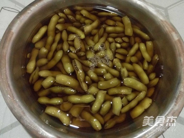 香糟毛豆的做法