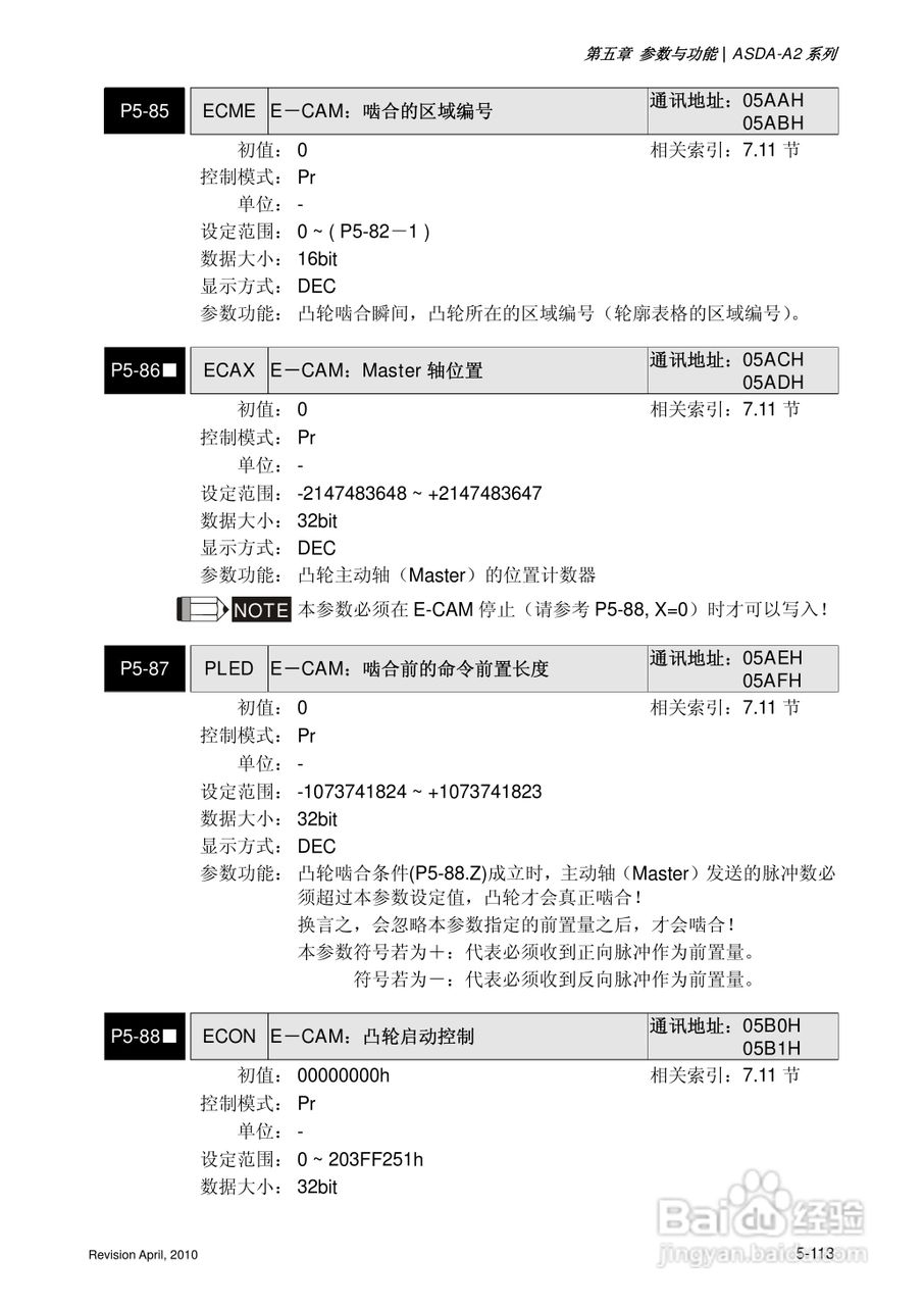 AELTA ASD-A2系列高机能通讯型伺服器使用手册:[25]