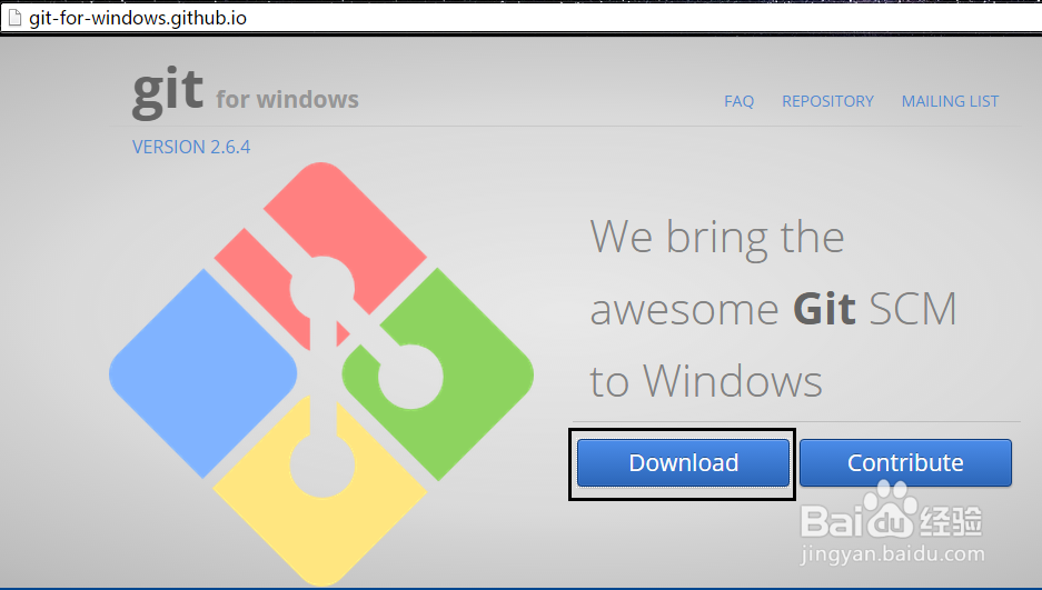 Win10下安装Git for windows