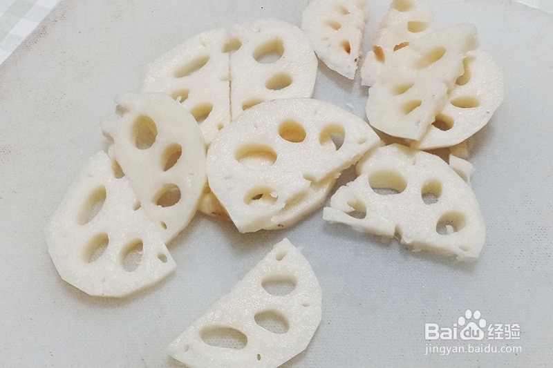带虾藕夹的做法