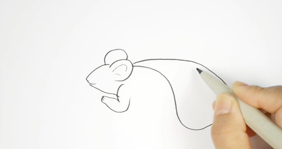 怎样画一只老鼠?