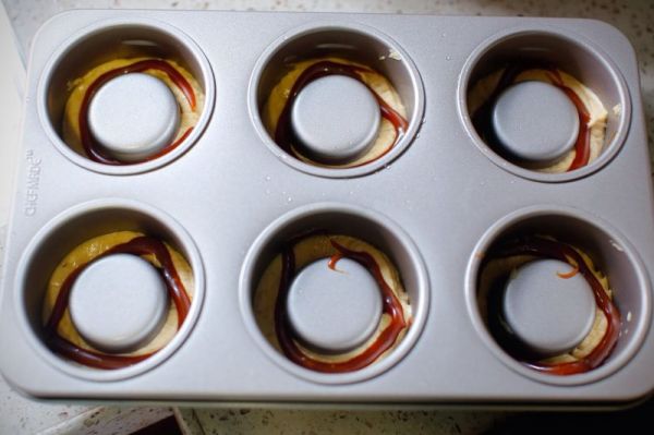 焦糖海盐玛芬盆栽蛋糕