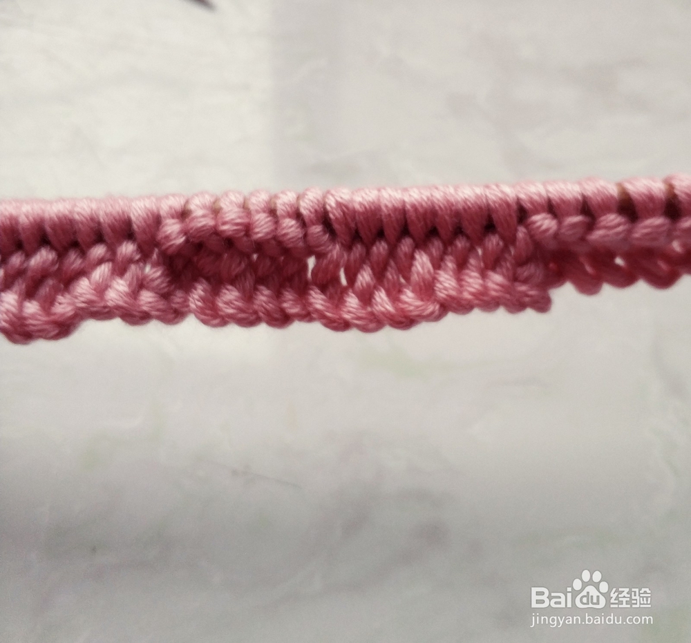 方块针的围巾织发