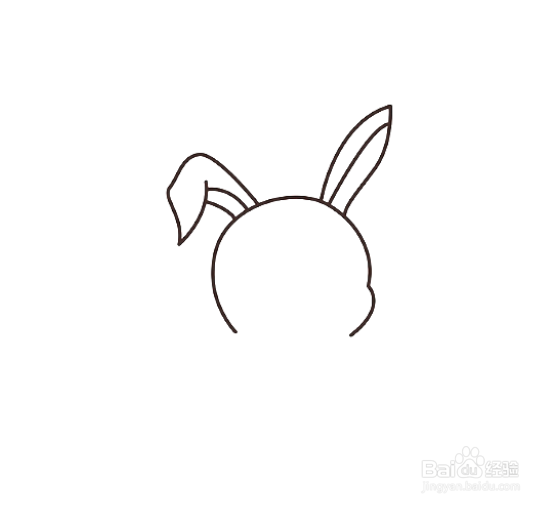 如何画手卡通兔子的简笔画？