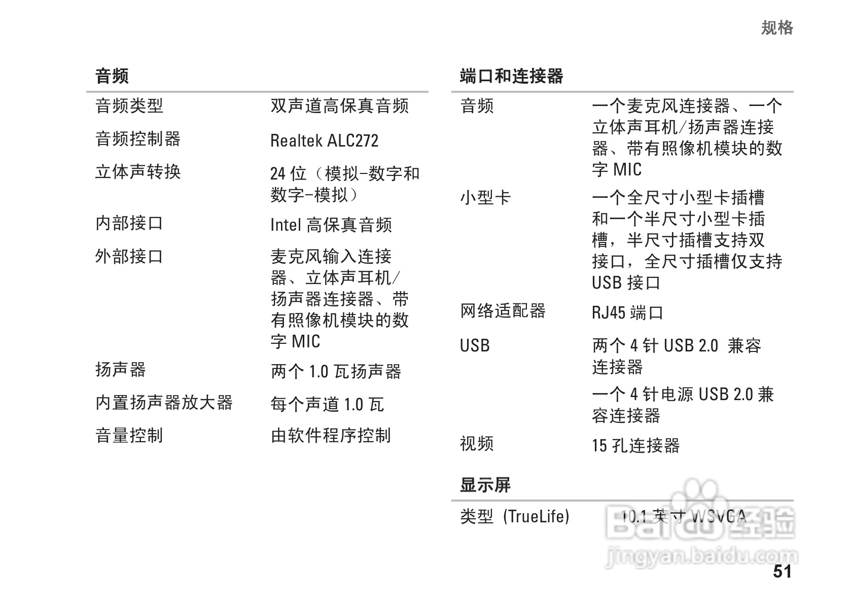 DELL Inspiron1011型笔记本电脑说明书:[6]