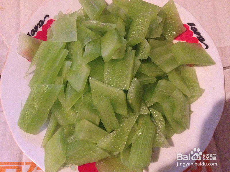 青笋炒鸡蛋的做法