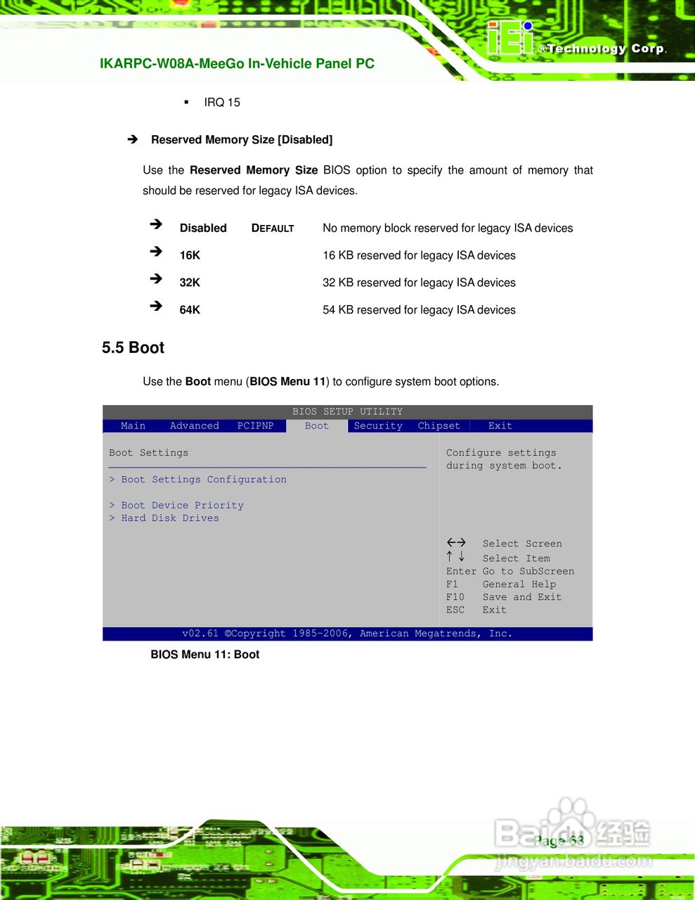IEI威强 IKARPC-W08A-MeeGo车载电脑说明书:[8]