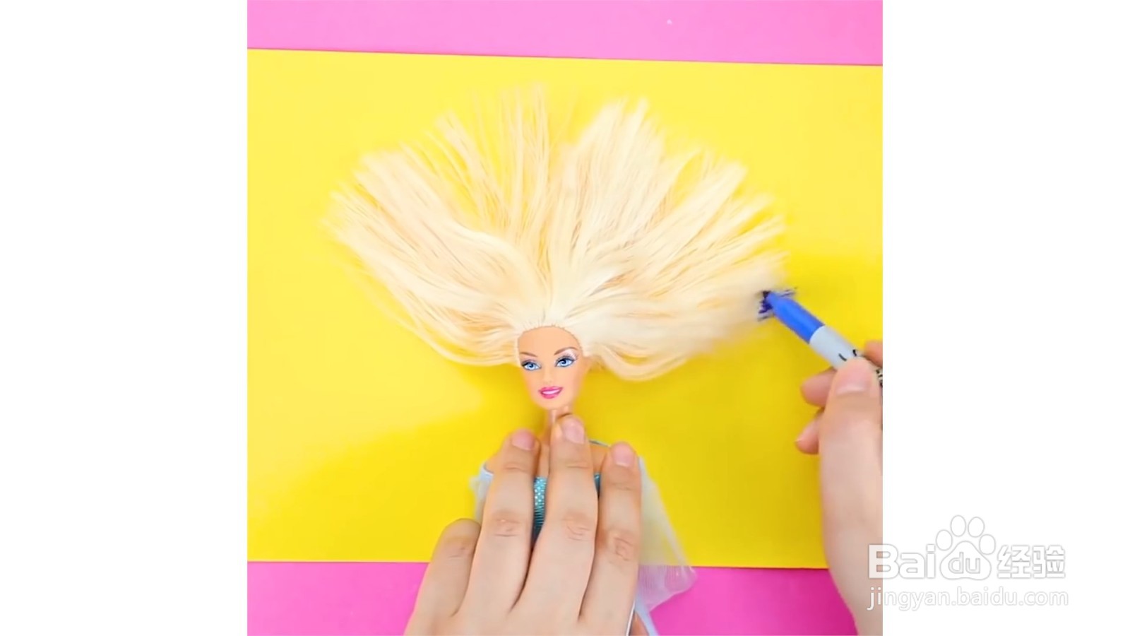 如何给芭比娃娃染头发