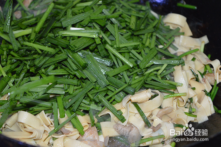 怎么做干豆腐炒韭菜