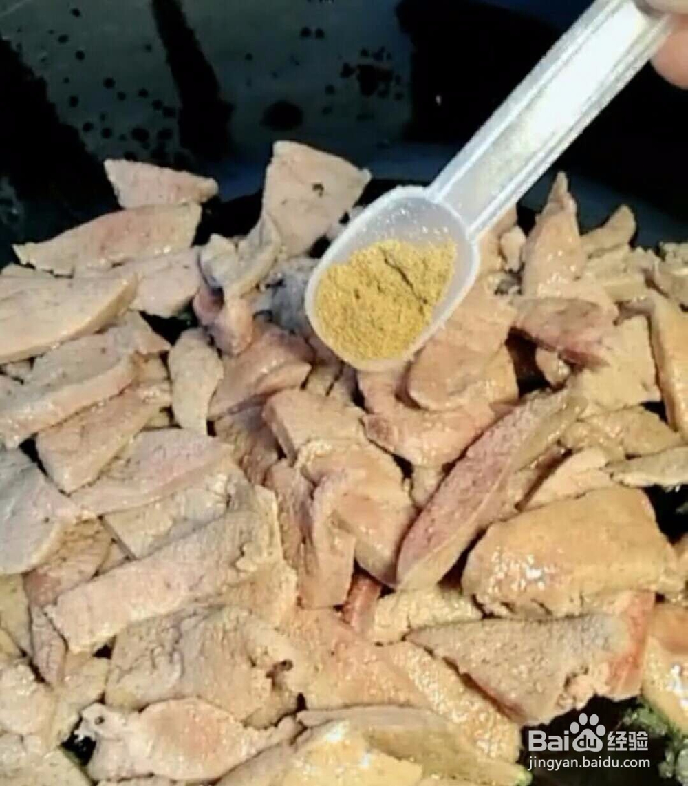 蒜苗炒猪肝做法