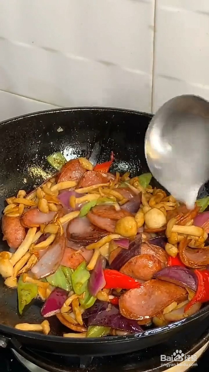 如何炒白玉菇？