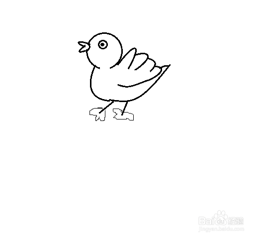 小黄鸭简笔画