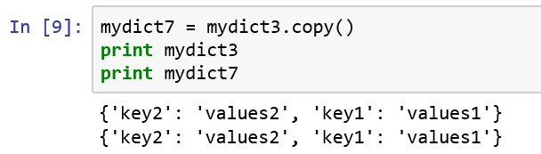 python学习3--字典