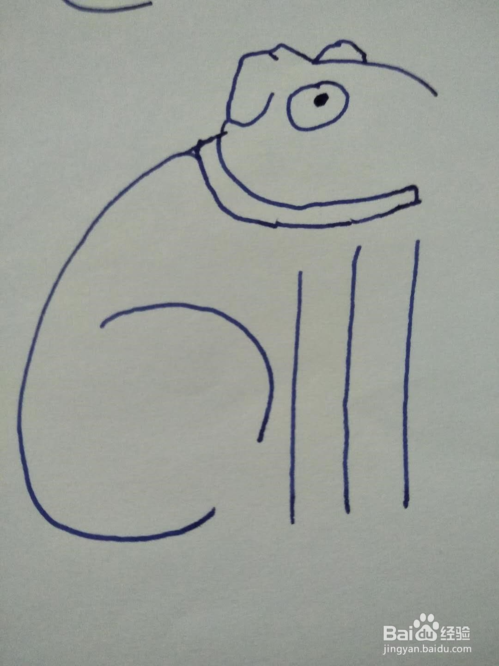 简笔画之沮丧狗