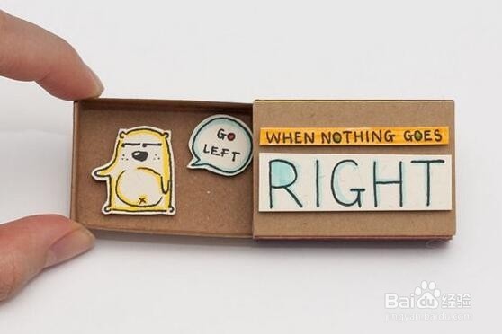 小巧可爱的火柴盒DIY万用卡片 超喜欢!