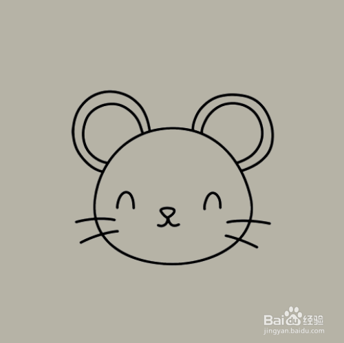 如何手工画老鼠的简笔画?