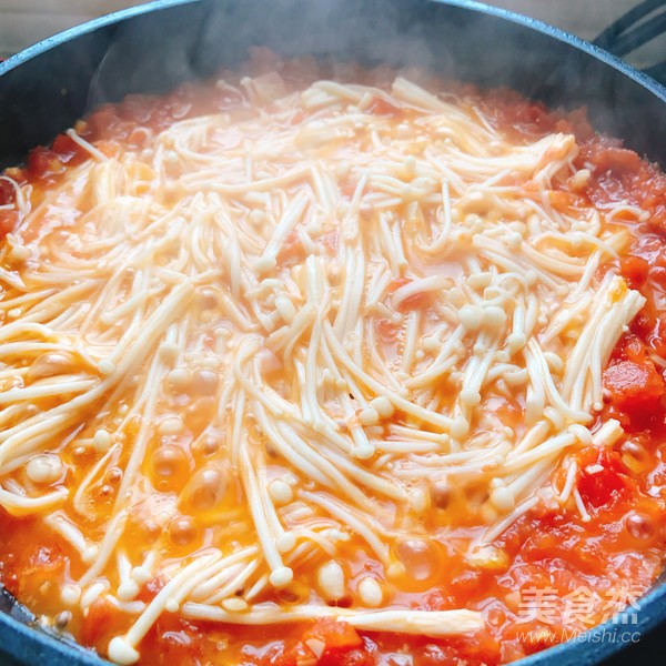 开胃茄汁金针菇