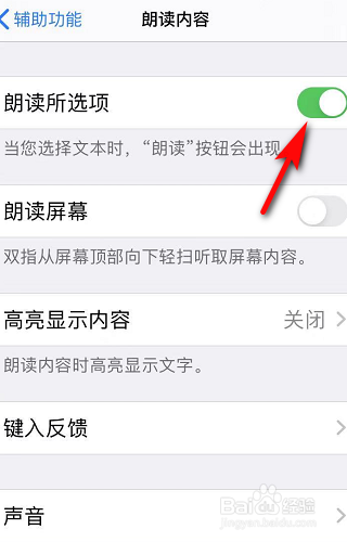苹果手机的朗读功能怎么打开?