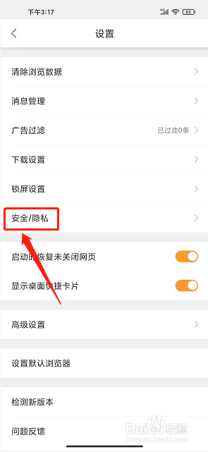 猎豹浏览器极速版app怎么开启防欺诈功能
