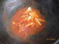 茄汁年糕蟹的做法