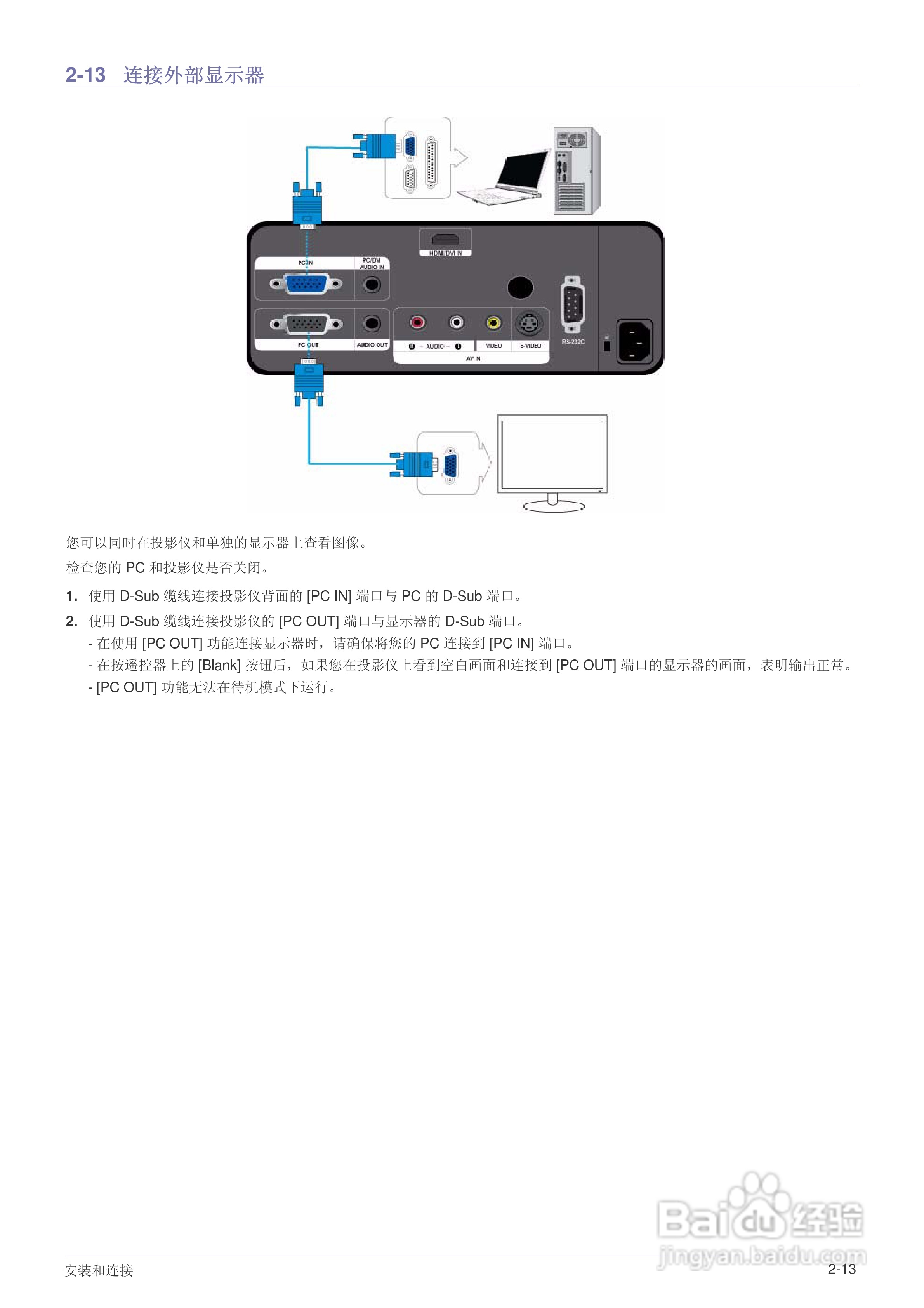 三星SP-L221投影仪使用说明书:[3]