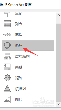 excel中如何插入射线循环图