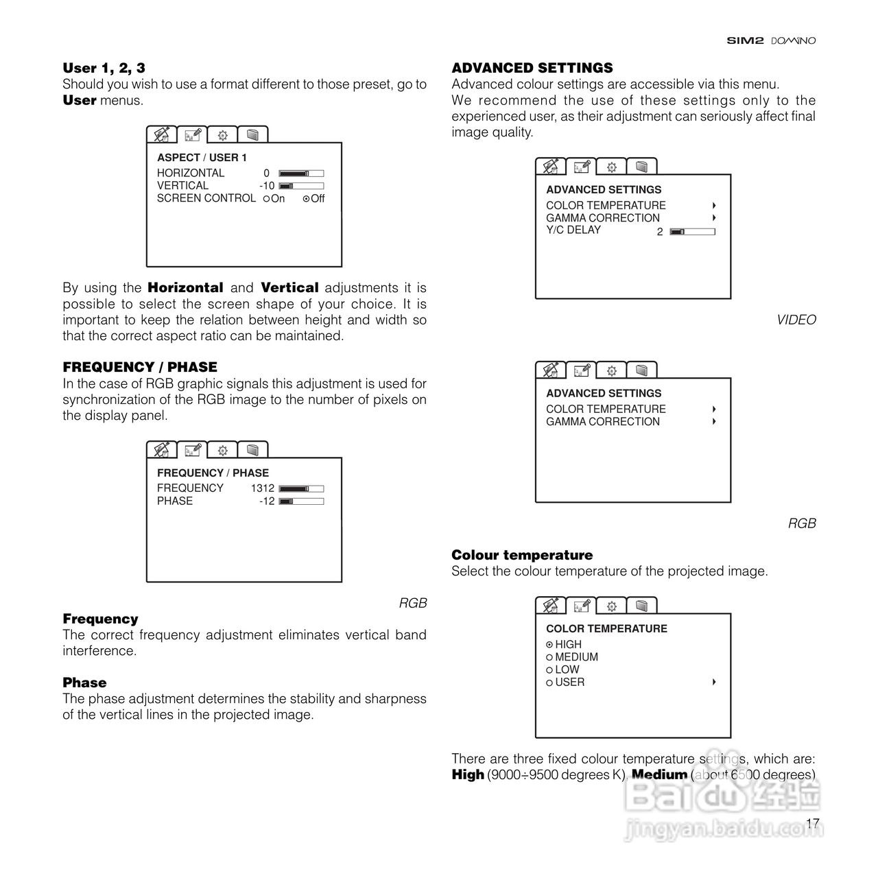 SIM2 DOMINO 18投影机说明书:[2]