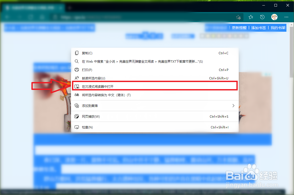 Edge浏览器沉浸式阅读器怎么使用