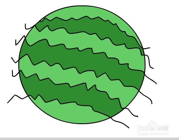 flash如何绘制一个西瓜