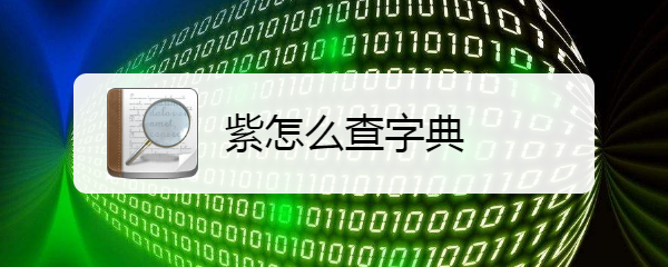 网上字典怎么查汉字紫