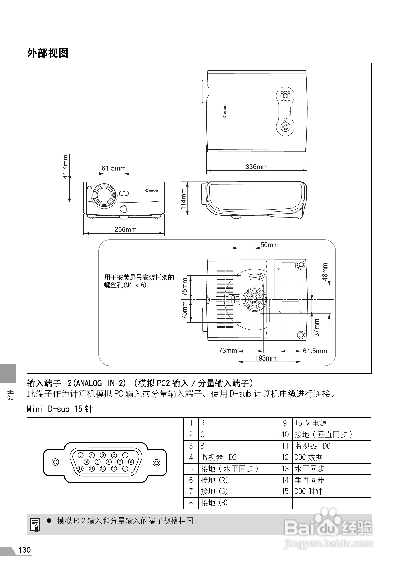 佳能SX6投影仪使用说明书:[13]