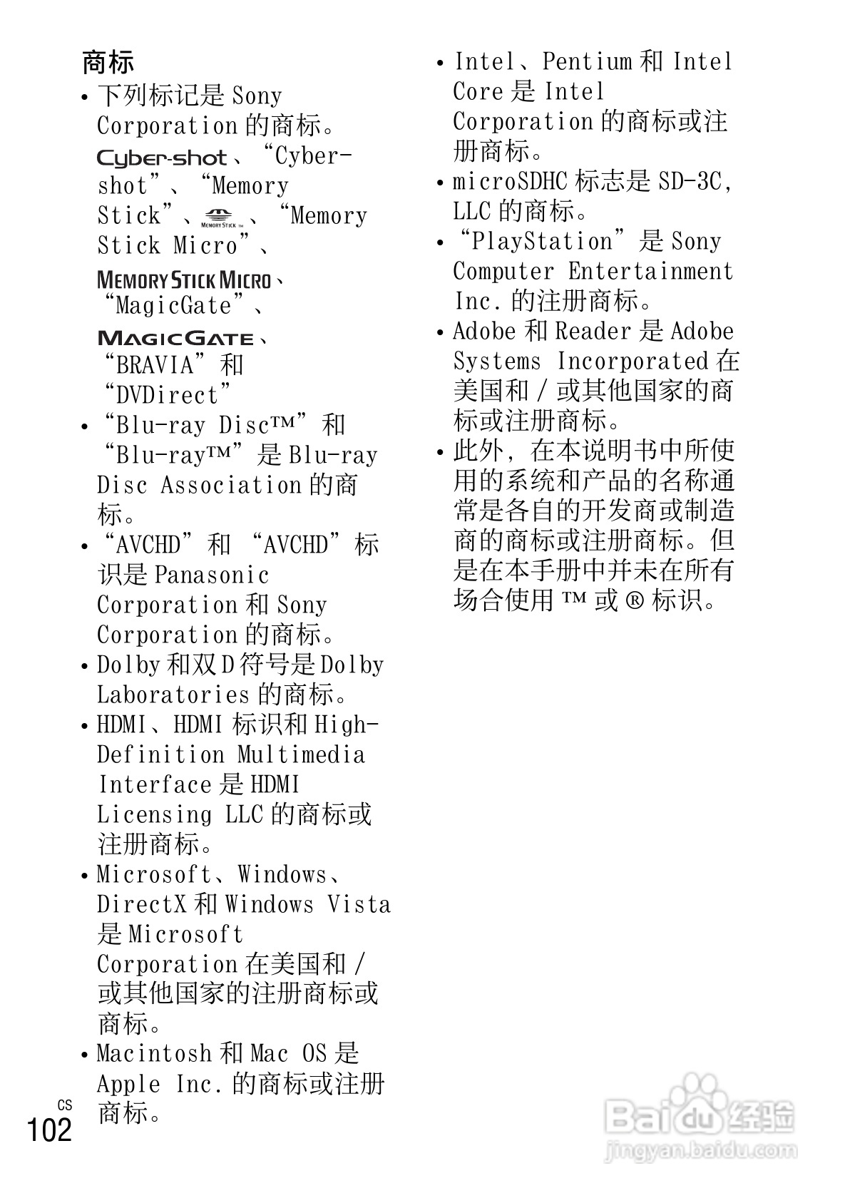 SONY索尼 DSC-TX55数码相机说明书:[11]