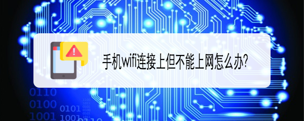 手机wifi连接上但不能上网怎么办
