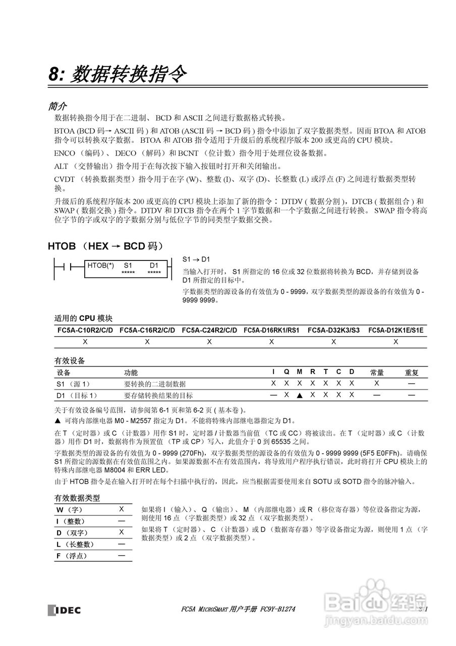 FC5A型可编程控制器_显示器使用说明书:[9]