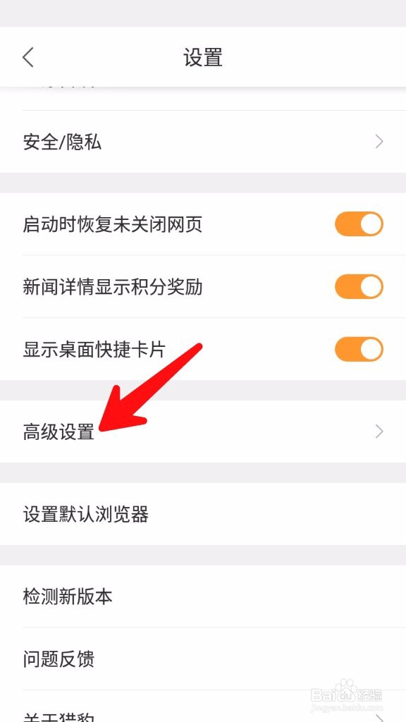 猎豹浏览器怎样调整网页字体大小