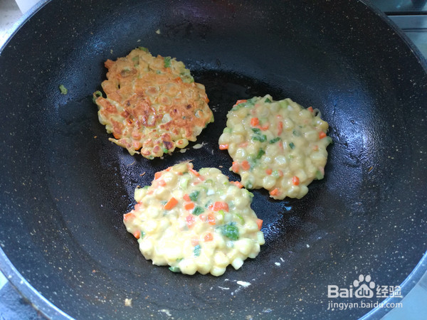 玉米鸡蛋饼的做法