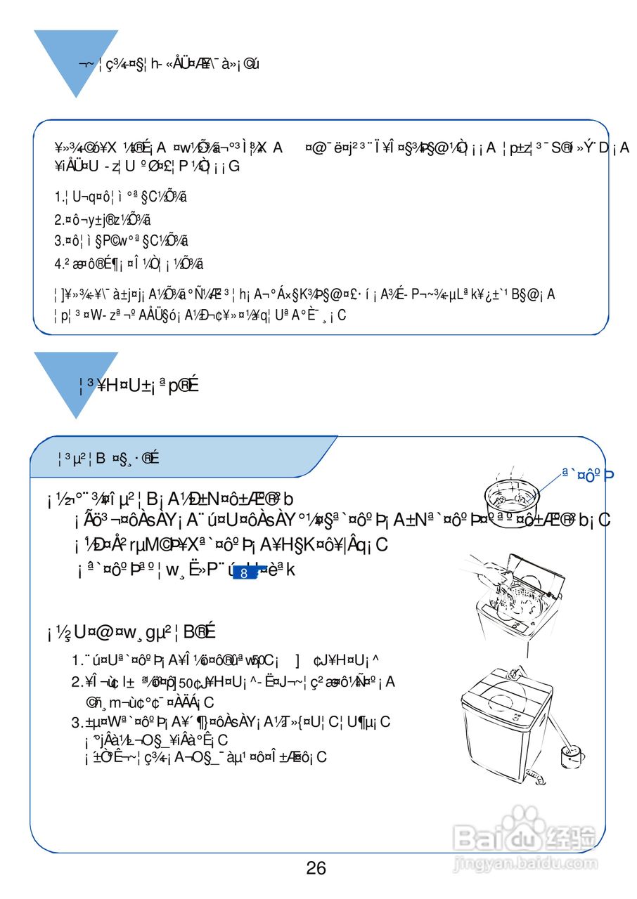 三洋SW-1488UR洗衣机使用说明书:[3]