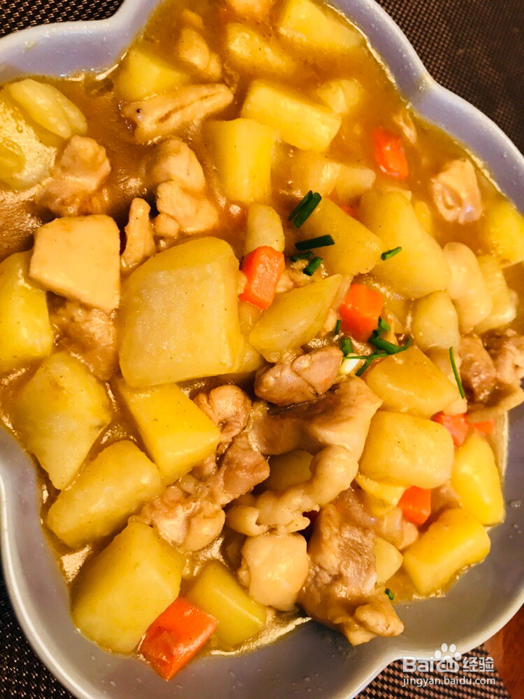 咖喱土豆鸡丁饭的做法