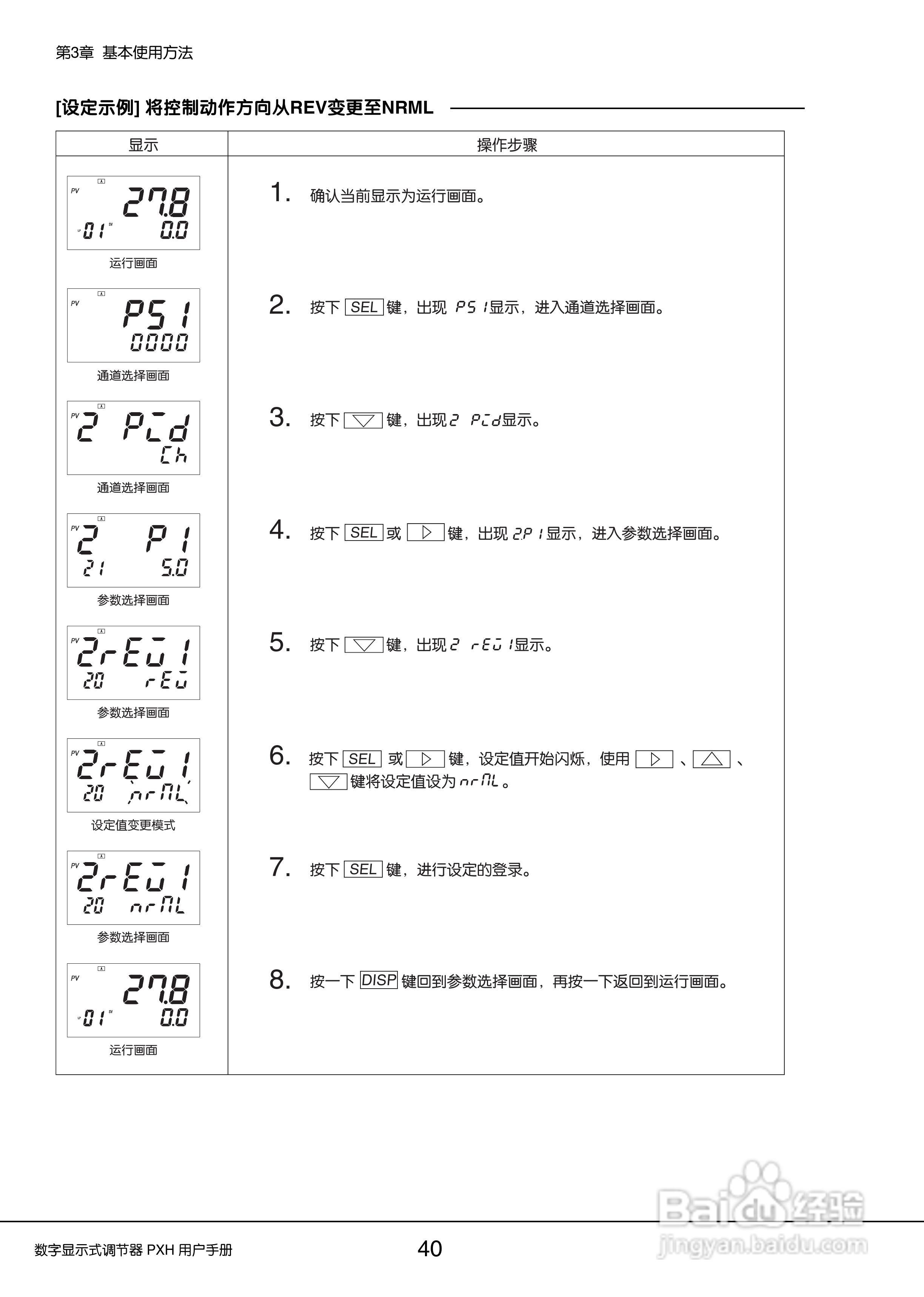 富士PXH普通型数字显示式调节器操作手册:[4]