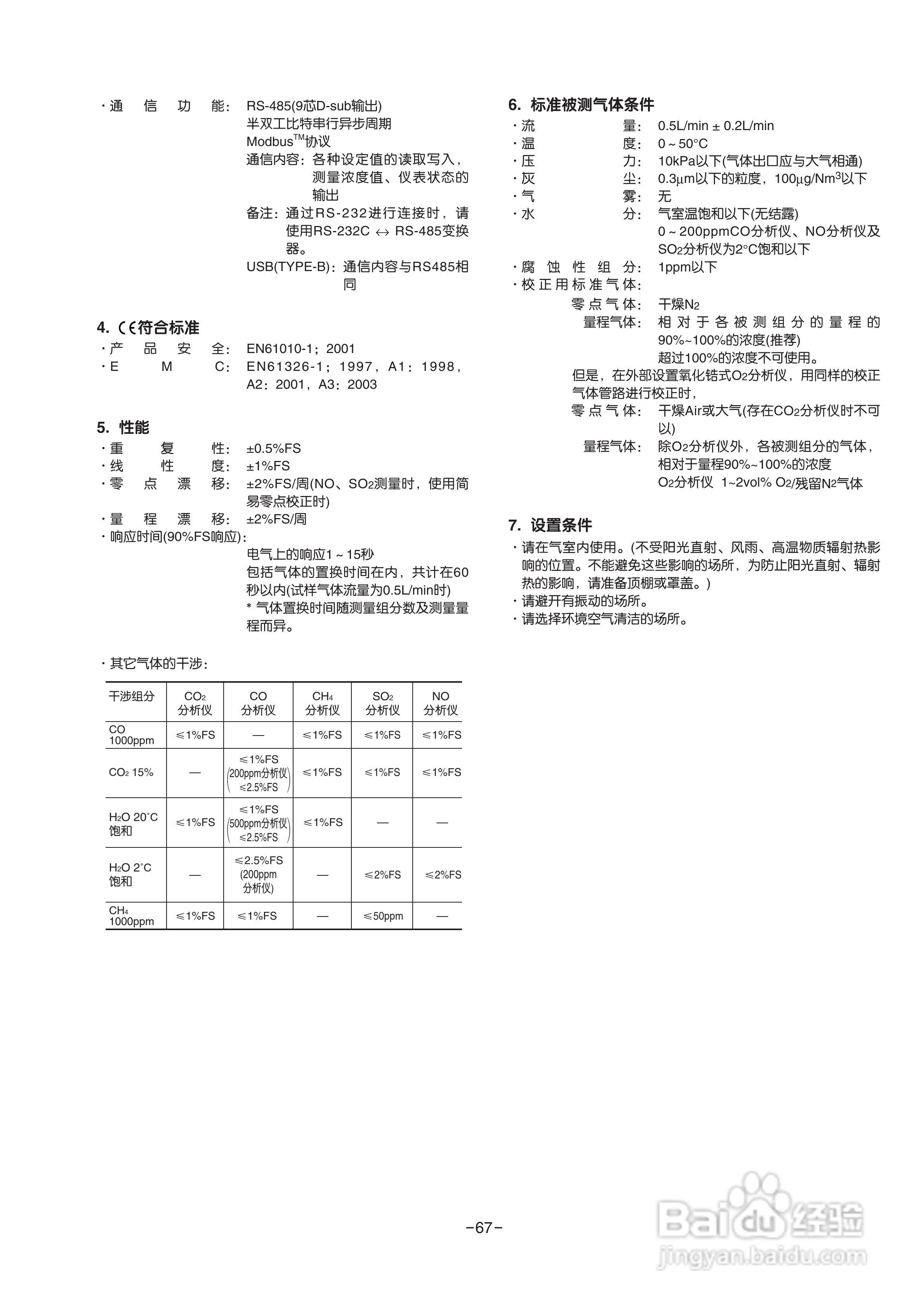 富士ZRE 红外气体分析仪使用说明书:[8]
