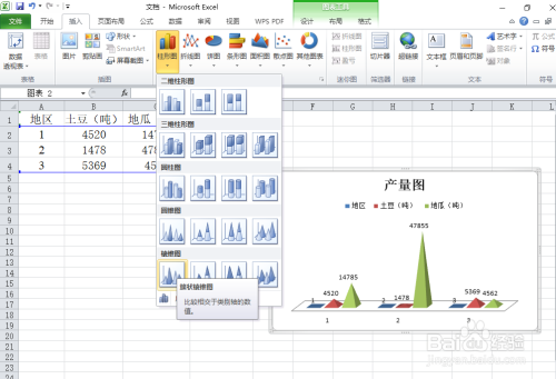 Excel 簇状棱锥图应用实例解读