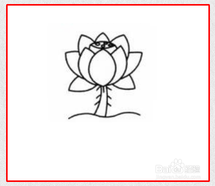 荷花的简笔画