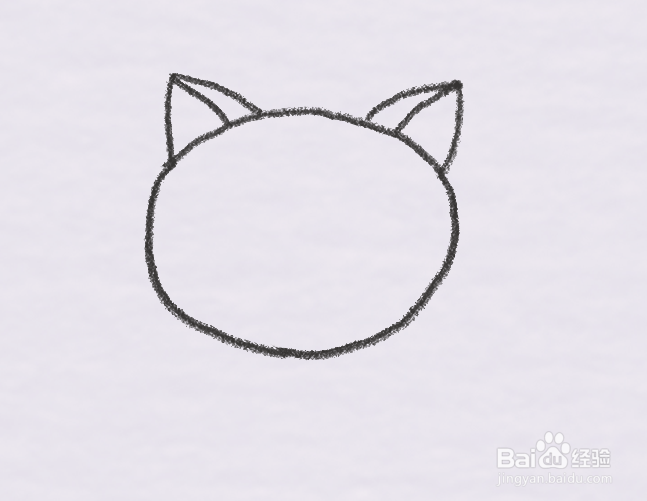 小猫咪吃甜甜圈怎么画