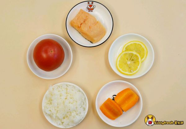 番茄汁三文鱼饭