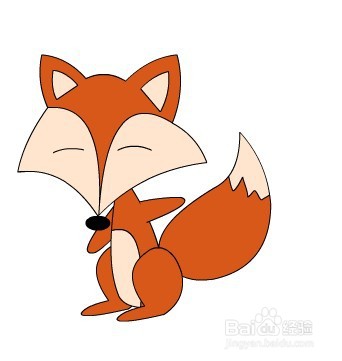 flash如何绘制一只拟人化的狐狸