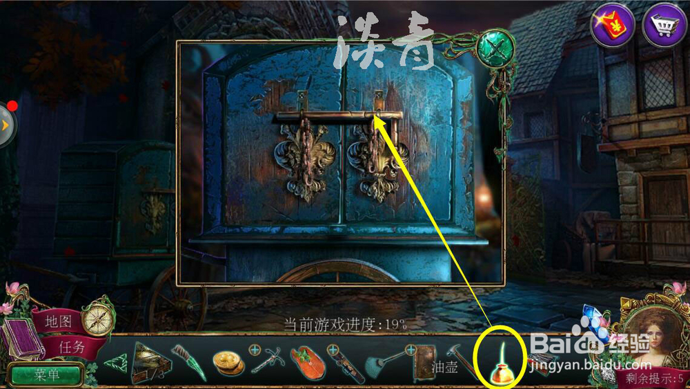 密室逃脱12神庙之旅第7关打开表演车找到拼图片