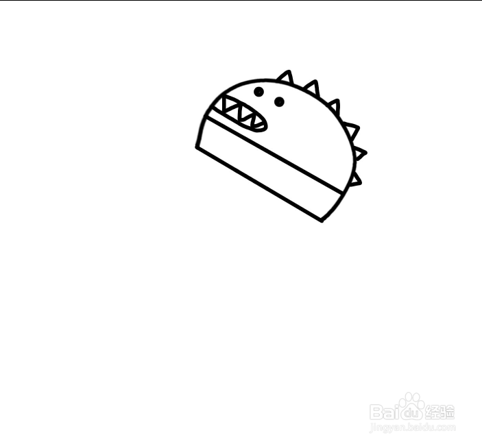 怎么画乔治和滑板车简笔画