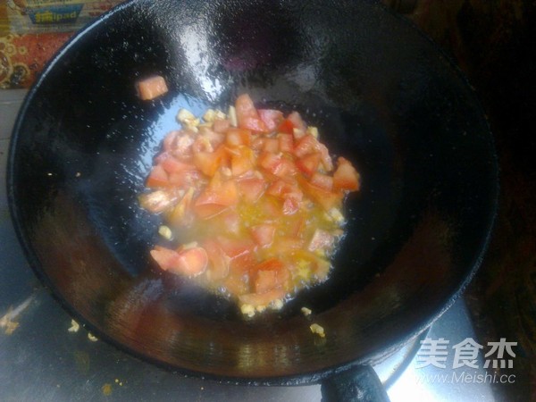 番茄蛋炒饭的做法